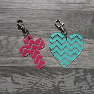 [2/15]Cross and Heart Keychains